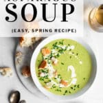 asparagus soup pinterest pin