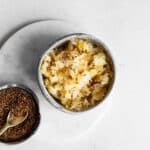 Sauerkraut with caraway seeds in a bowl