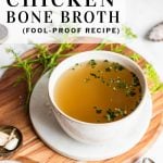 Pinterest pin chicken bone broth