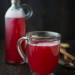 cranberry drink in a glass