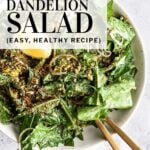 Dandelion salad pinterest pin