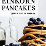 Einkorn pancakes pinterest pin