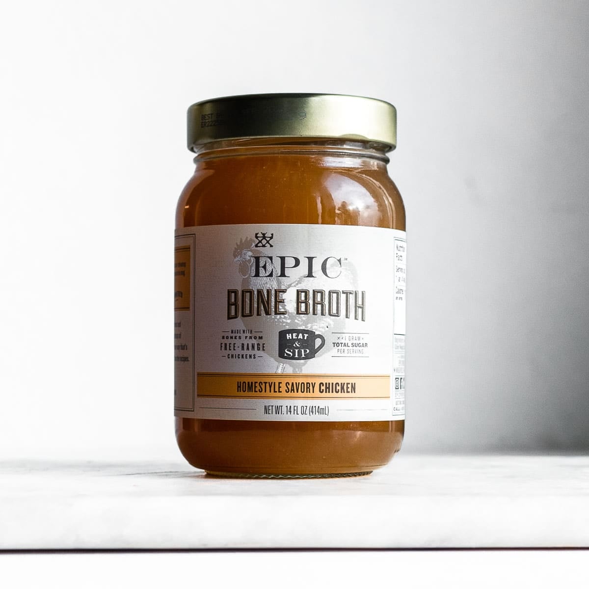 Jar of Epic Savory Chicken Broth