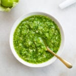 Fermented salsa in a bowl