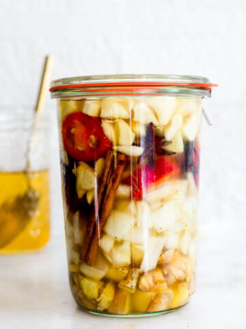 fire cider in a jar
