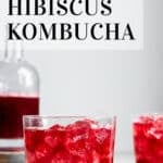 Hibiscus kombucha pinterest pin