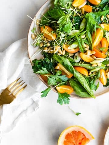 kumquat and herb salad