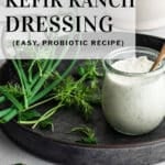 Kefir ranch dressing pinterest pin