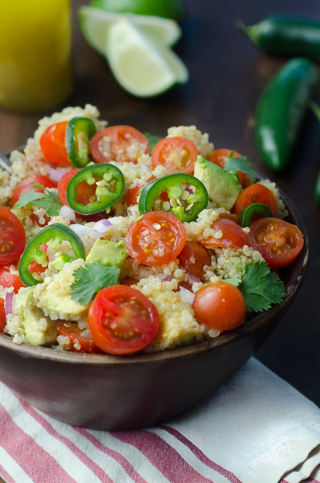quinoa salad cumin lime vinaigrette