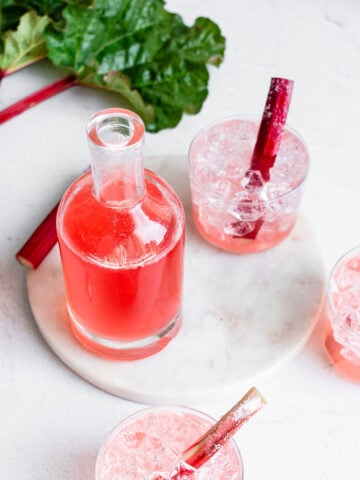 Rhubarb shrub