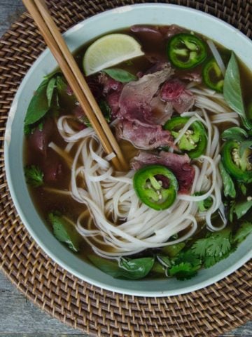 homemade pho soup