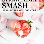 Strawberry smash pinterest pin