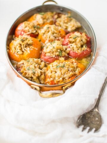stuffed heirloom tomatoes
